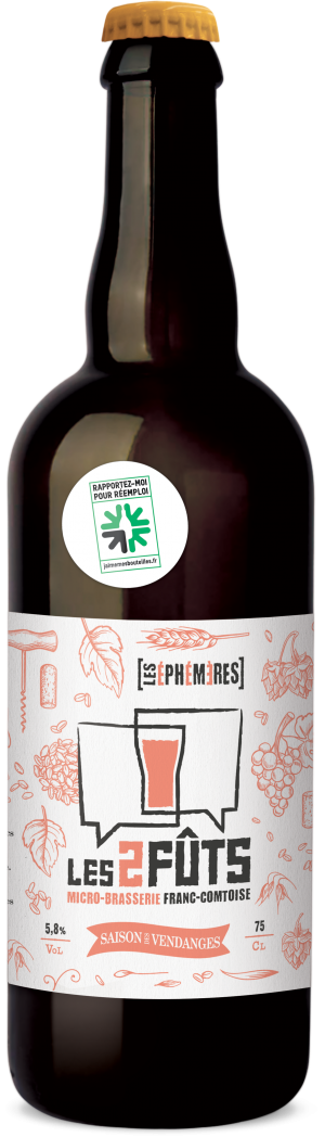 Bière 75cl Les2FÛTS Saison des Vendanges